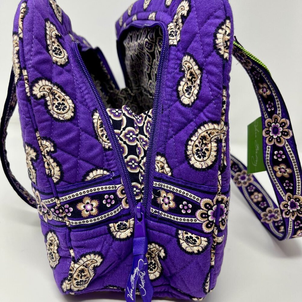Vera Bradley Shoulder Bag NWT & NWT Matching Wristlet Simply Violet - Picture 6 of 16